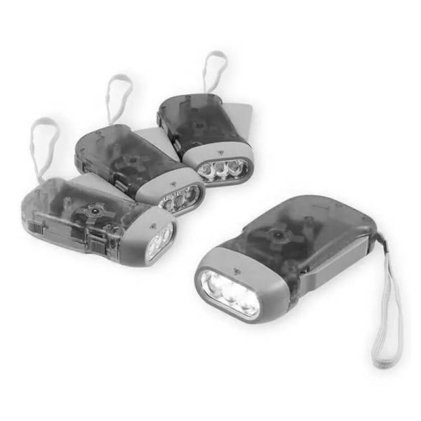 3 LED Hand Press Dynamo Crank Flashlight - Wind-Up Torch Light & Camping Lamp for Outdoor & Home Use - Image 4