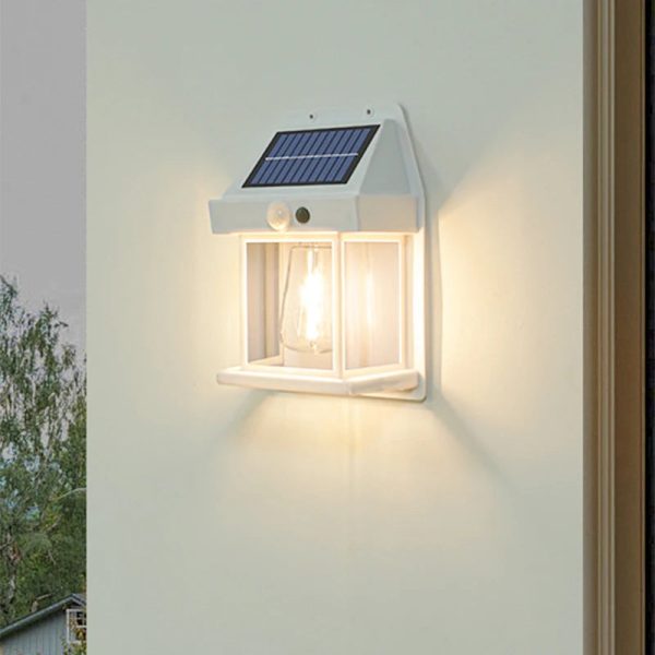 Solar Outdoor Wall Lamp - Human Body Induction, IP65 Waterproof for Home, Villa & Balcony Decor - Image 2