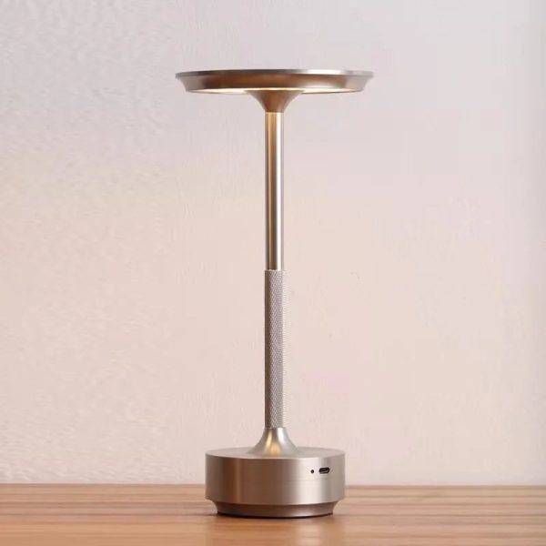 Wireless LED Touch Sensor Table Lamp - Rechargeable Desktop Night Light for Bedroom, Hotel, Bar & Restaurant Decor