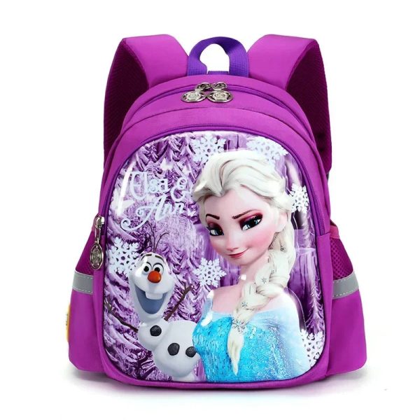New Cartoon Elsa Kindergarten School Bag - Fashion Frozen 2 Backpack for Boys and Girls, Kids Travel Luggage Bag - Image 2